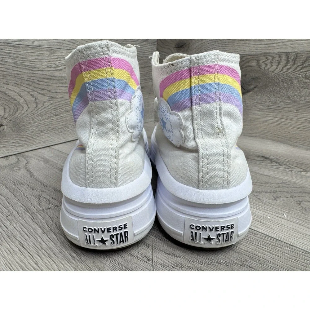 Converse Chuck Taylor All Star Move Platform Girls Sz 3 Rainbow AO4345F